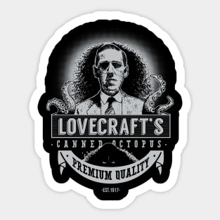 Lovecraft's Canned Octopus Sticker
